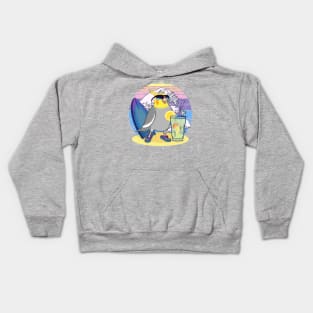 Summer Cockatiel Kids Hoodie